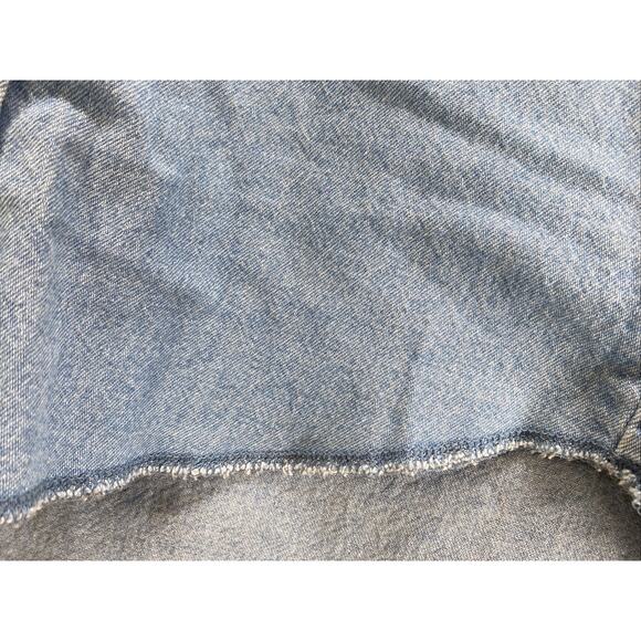 Wrangler Western Blue Denim Long Sleeve Snap Button Shirt Boy’s 10-12 Large 34” - Picture 5 of 8